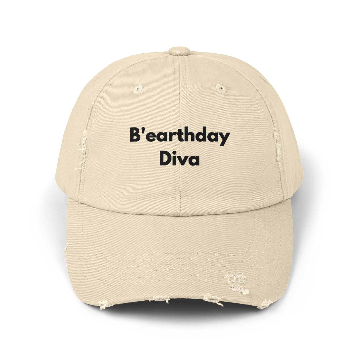 Unisex Distressed Cap | B'earthday Diva