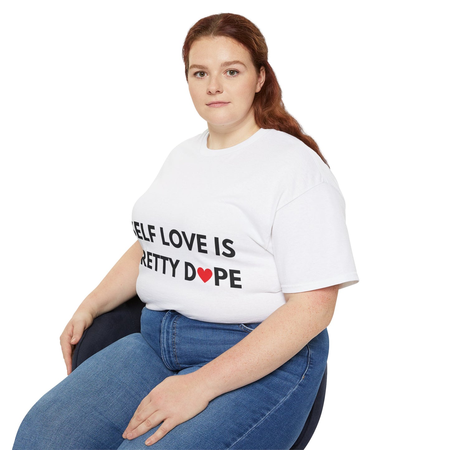 Unisex Ultra Cotton Tee | Self Love It Pretty Dope (Heart)