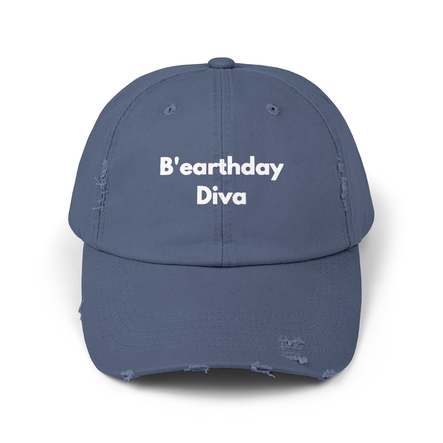 Unisex Distressed Cap | B'earthday Diva