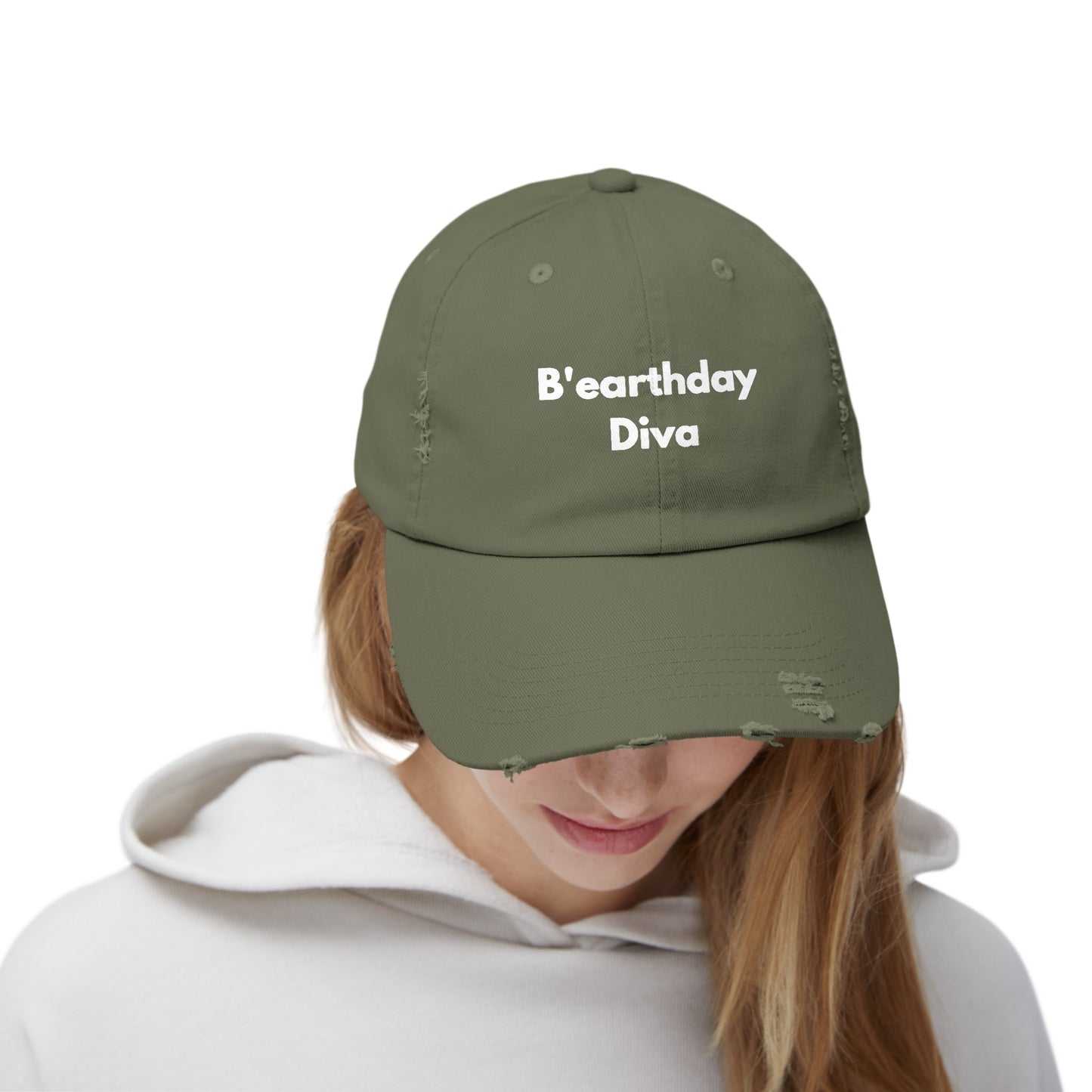 Unisex Distressed Cap | B'earthday Diva