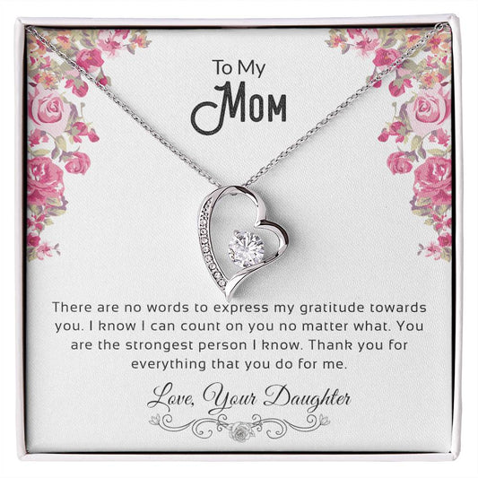 To My Mom | Thank You - Forever Love Necklace